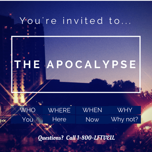 Apocalypse invitation